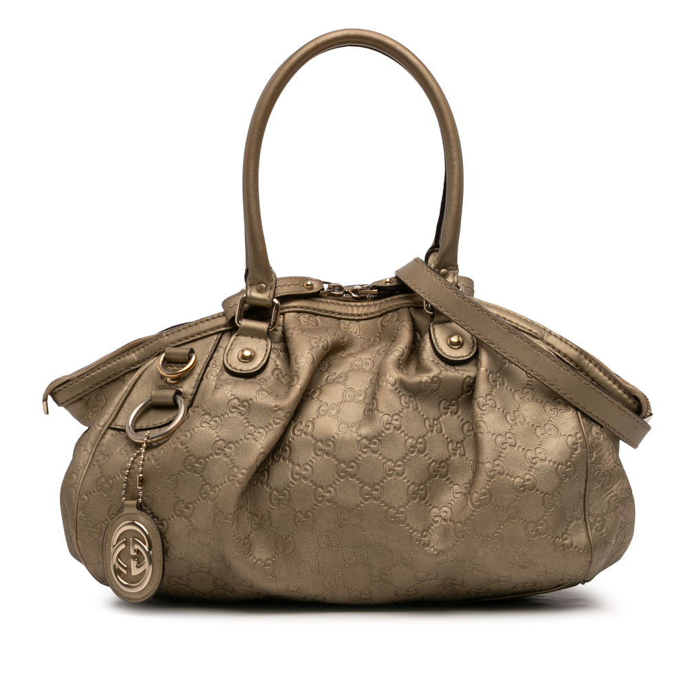 Pre-Loved Gucci Guccissima Sukey Satchel